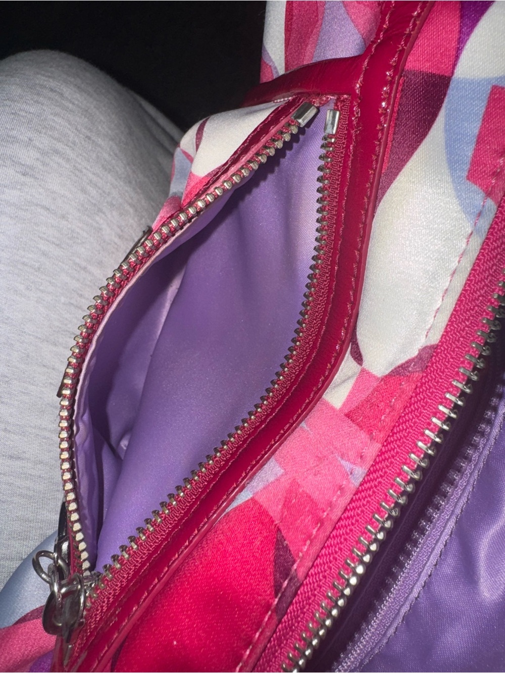 Coach Pink Multi-Pattern Shoulder Bag - Picture 6 of 7
